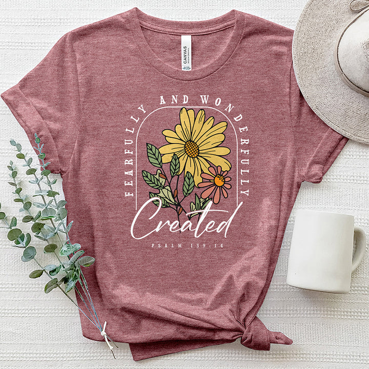 Fearfully & Wonderfully Created Heathered Tee