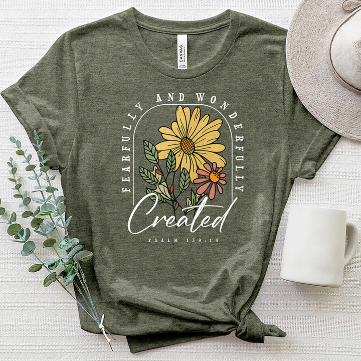 Fearfully & Wonderfully Created Heathered Tee