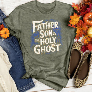 Father Son & The Holy Ghost Heathered Tee