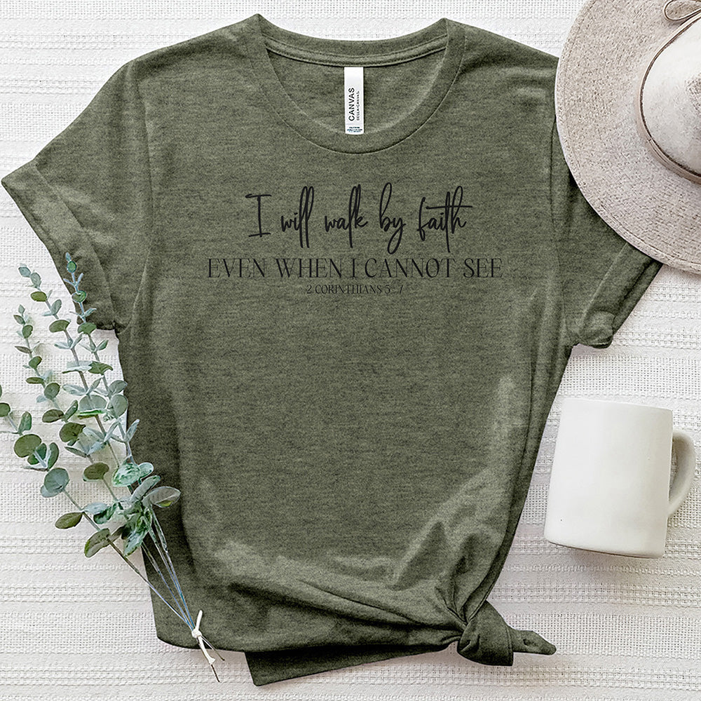 Walk By Faith 2 Heathered Tee