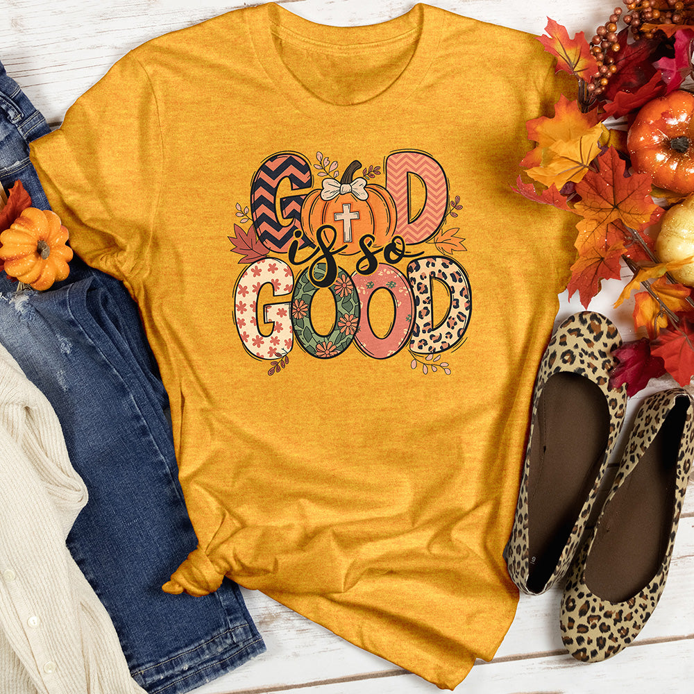 God Is So Good Fall Heathered Tee