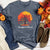 Thankful & Blessed Autumn Leaves Heathered Tee