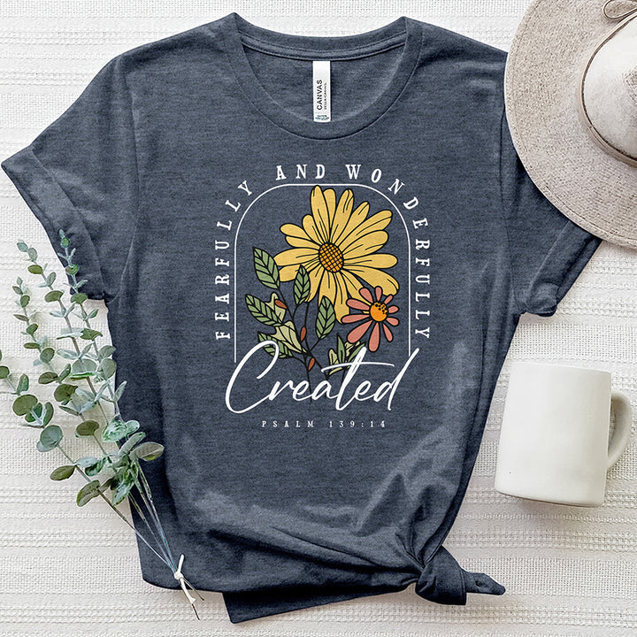 Fearfully & Wonderfully Created Heathered Tee