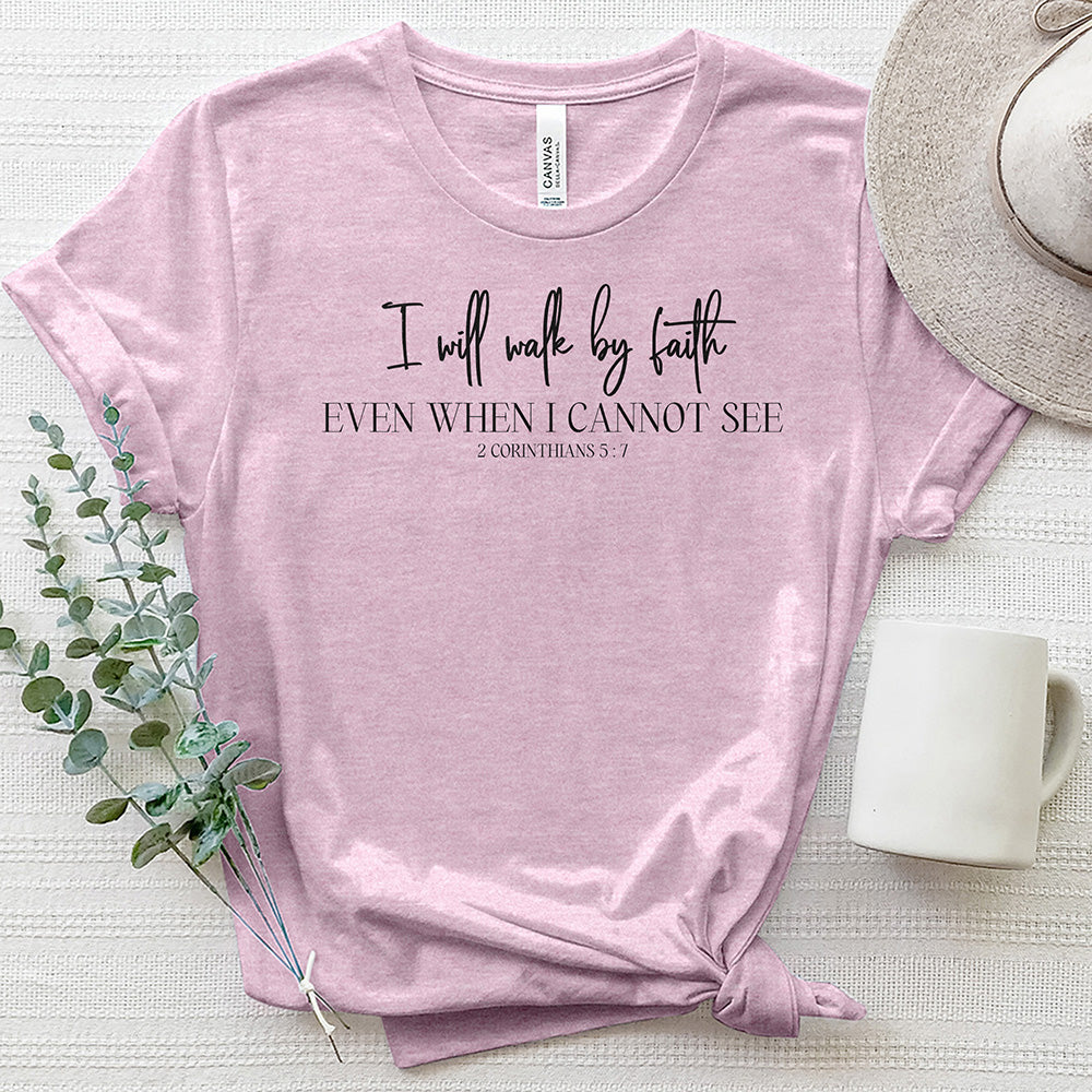 Walk By Faith 2 Heathered Tee