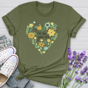 His Love Gives Life Softstyle Tee