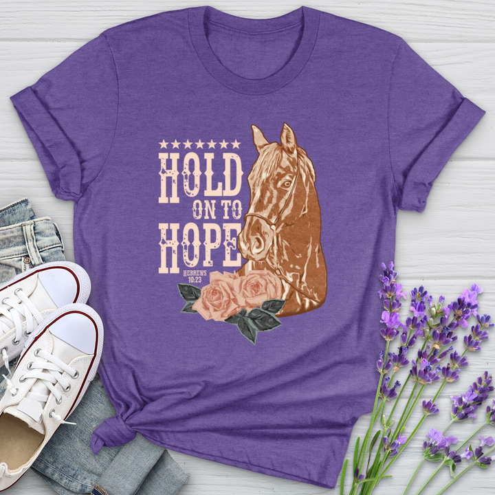 Hold On To Hope Horse Softstyle Tee