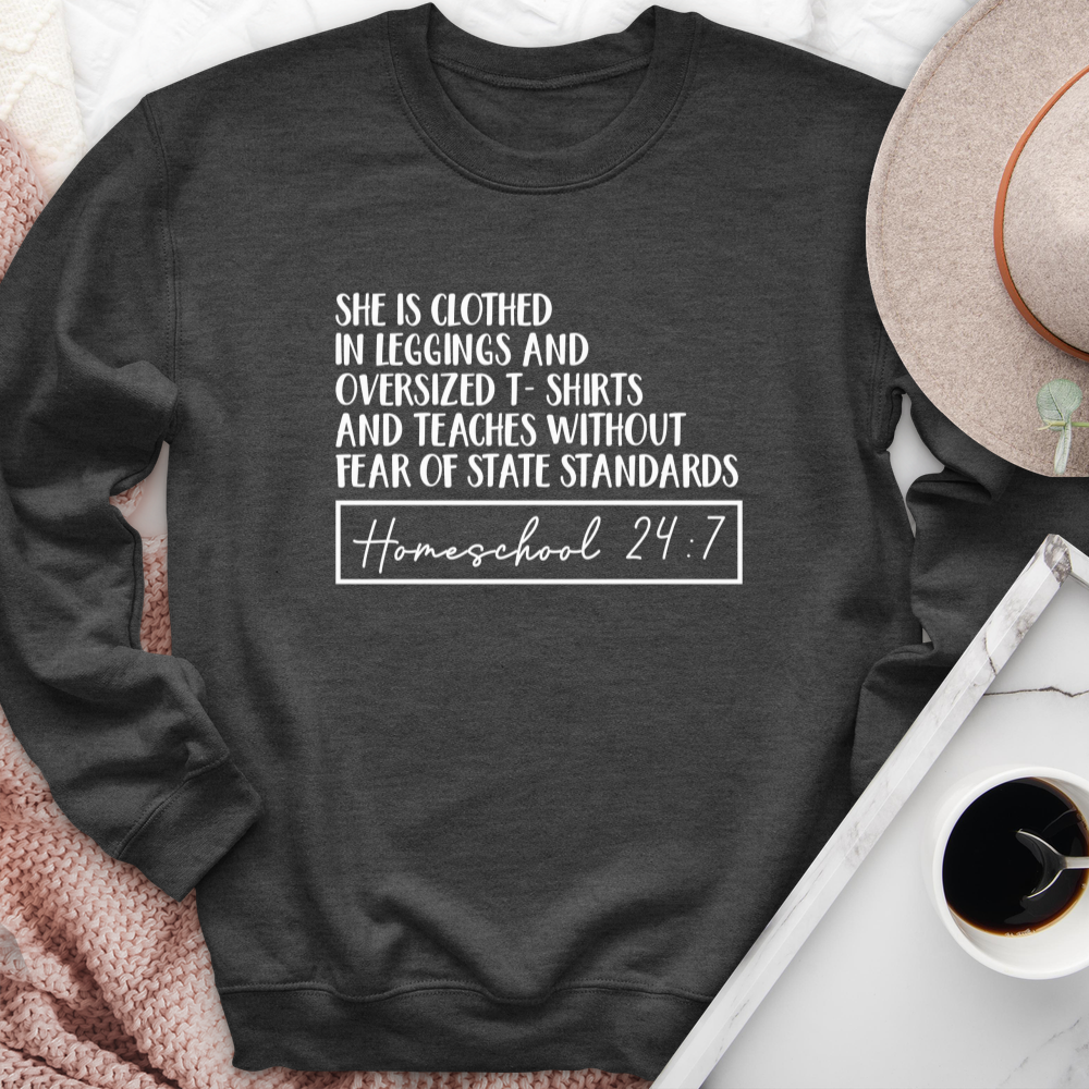 Homeschool 24:7 Crewneck