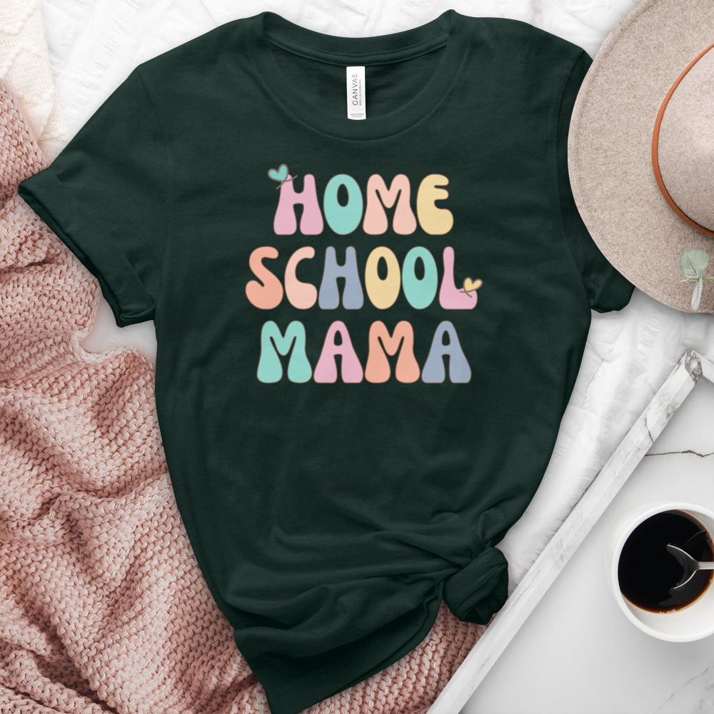 Homeschool Mama Heathered Tee