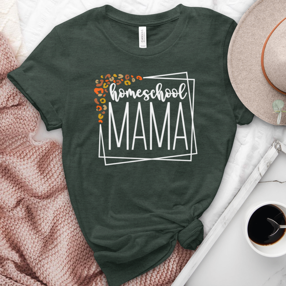 Homeschool Mama Heathered Tee