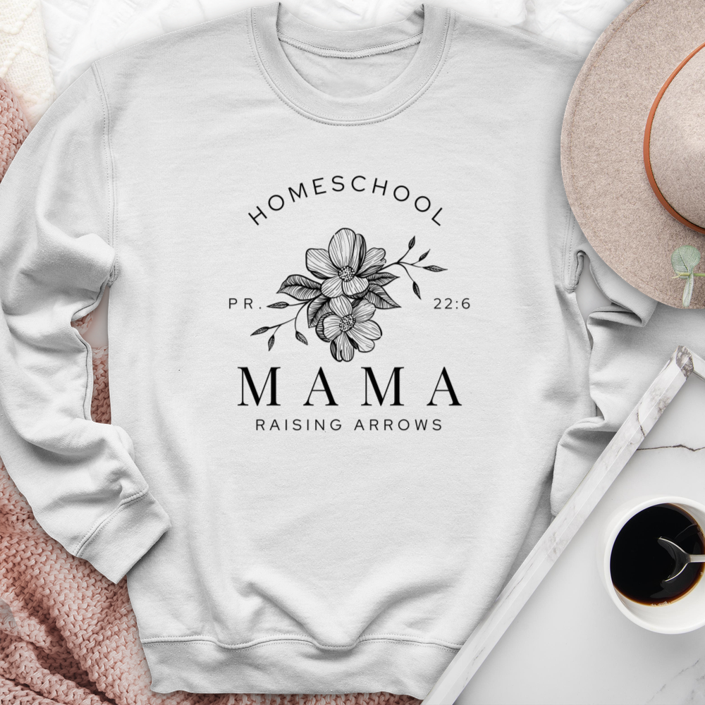 Homeschool Mama Raising Arrows PR 22:6 Crewneck