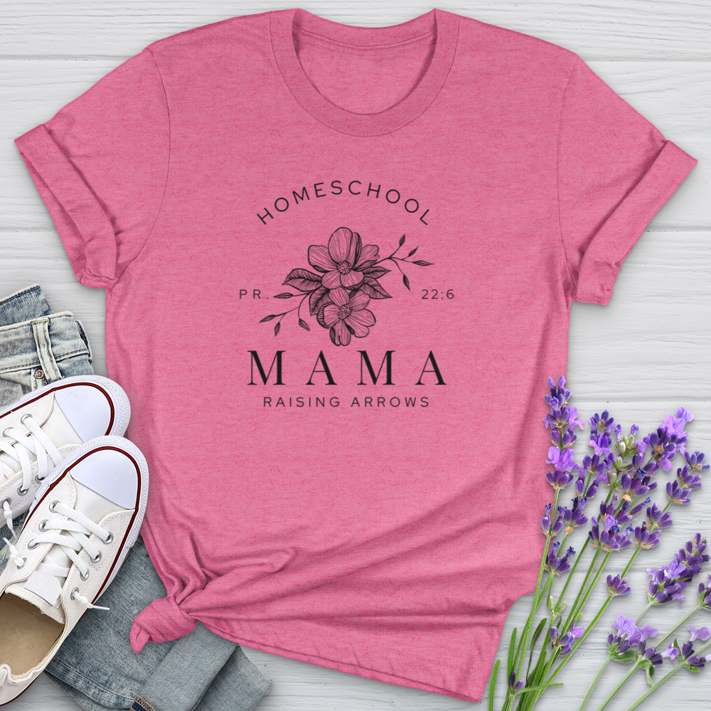 Homeschool Mama Raising Arrows PR 22:6 Softstyle Tee