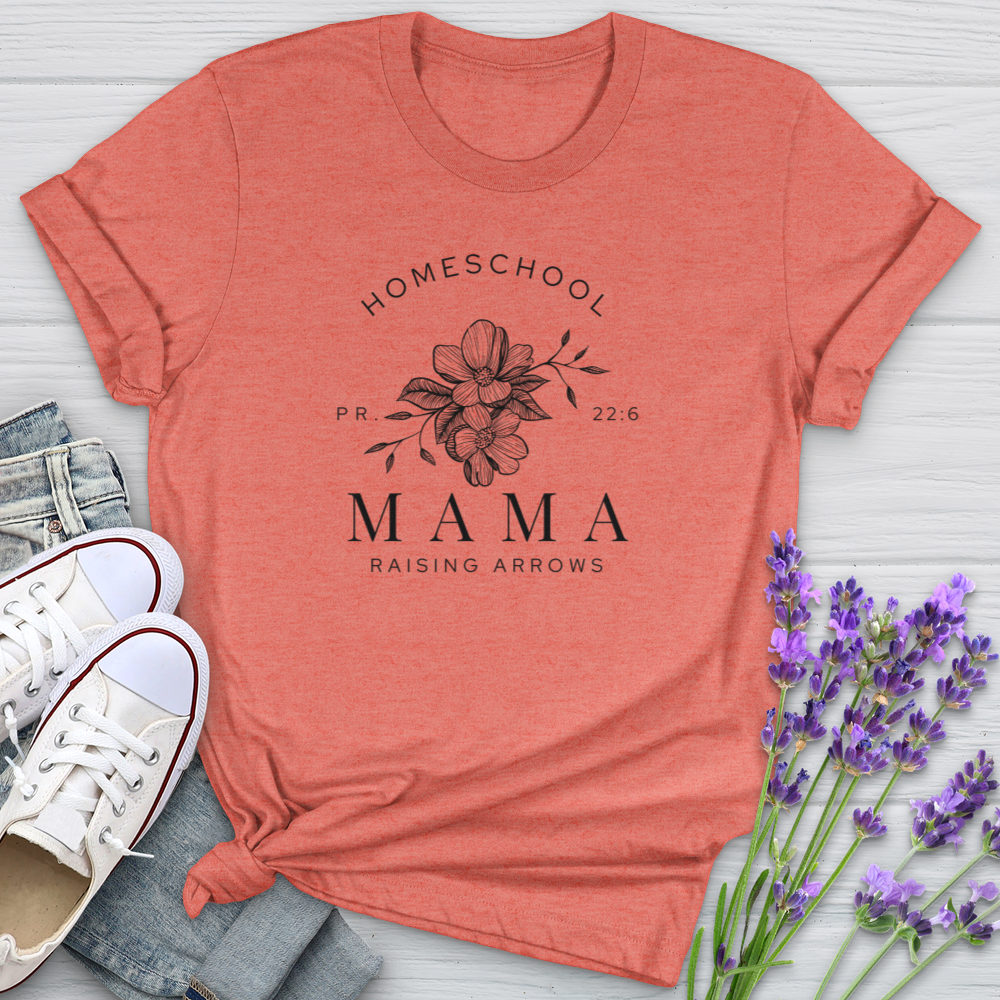 Homeschool Mama Raising Arrows PR 22:6 Softstyle Tee