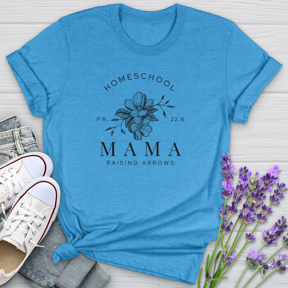 Homeschool Mama Raising Arrows PR 22:6 Softstyle Tee