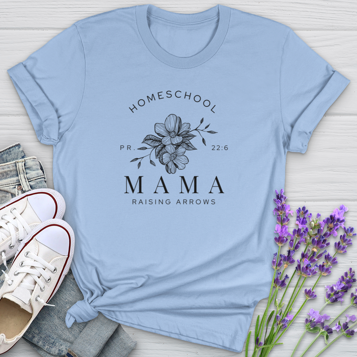 Homeschool Mama Raising Arrows PR 22:6 Softstyle Tee