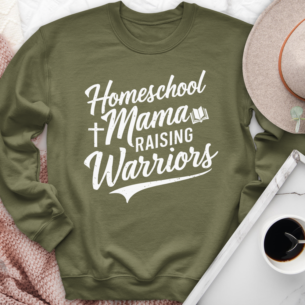 Homeschool Mama Raising Warriors Crewneck