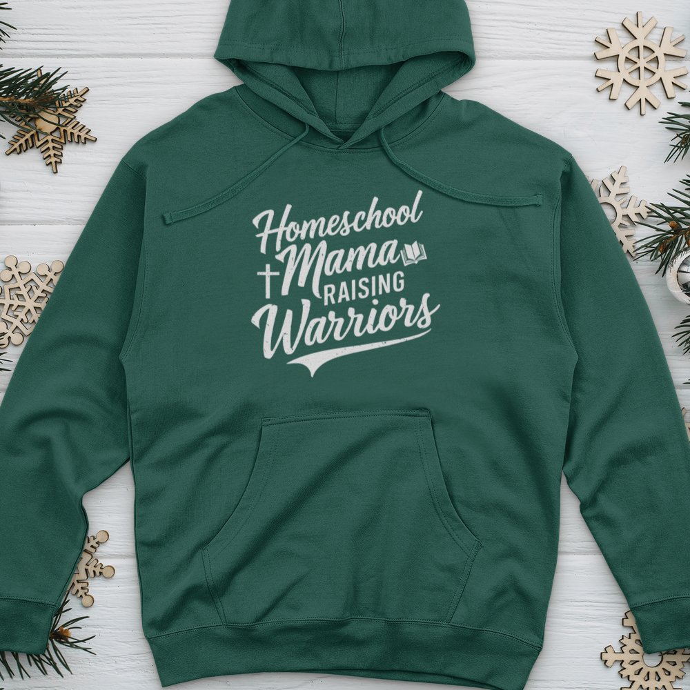 Homeschool Mama Raising Warriors Midweight Hooded Sweatshirt