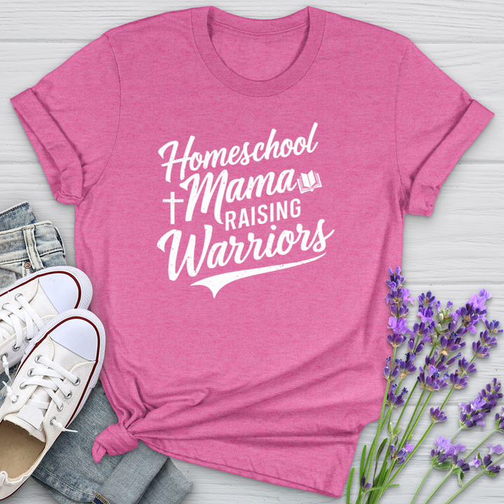 Homeschool Mama Raising Warriors Softstyle Tee