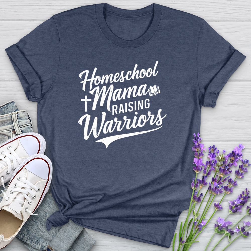 Homeschool Mama Raising Warriors Softstyle Tee