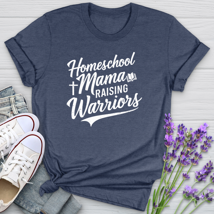 Homeschool Mama Raising Warriors Softstyle Tee