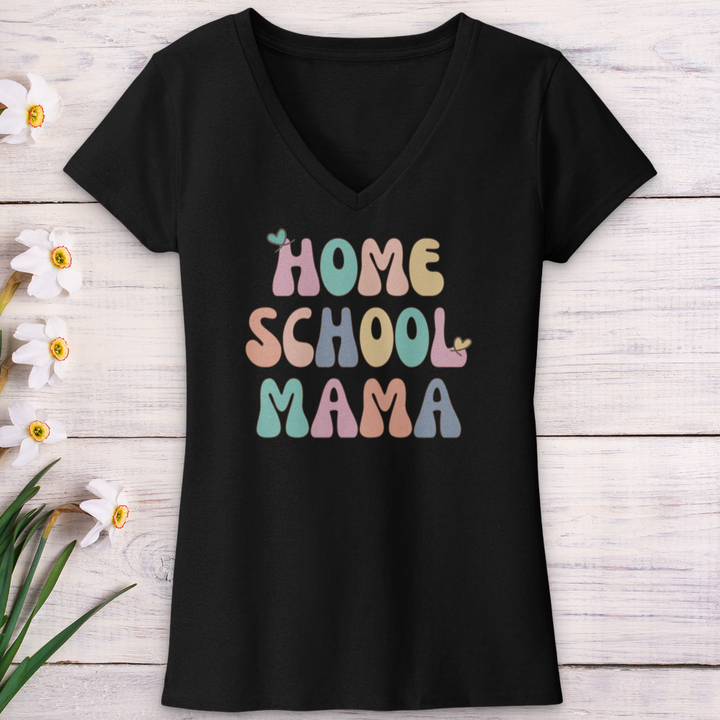 Homeschool Mama V-Neck Tee