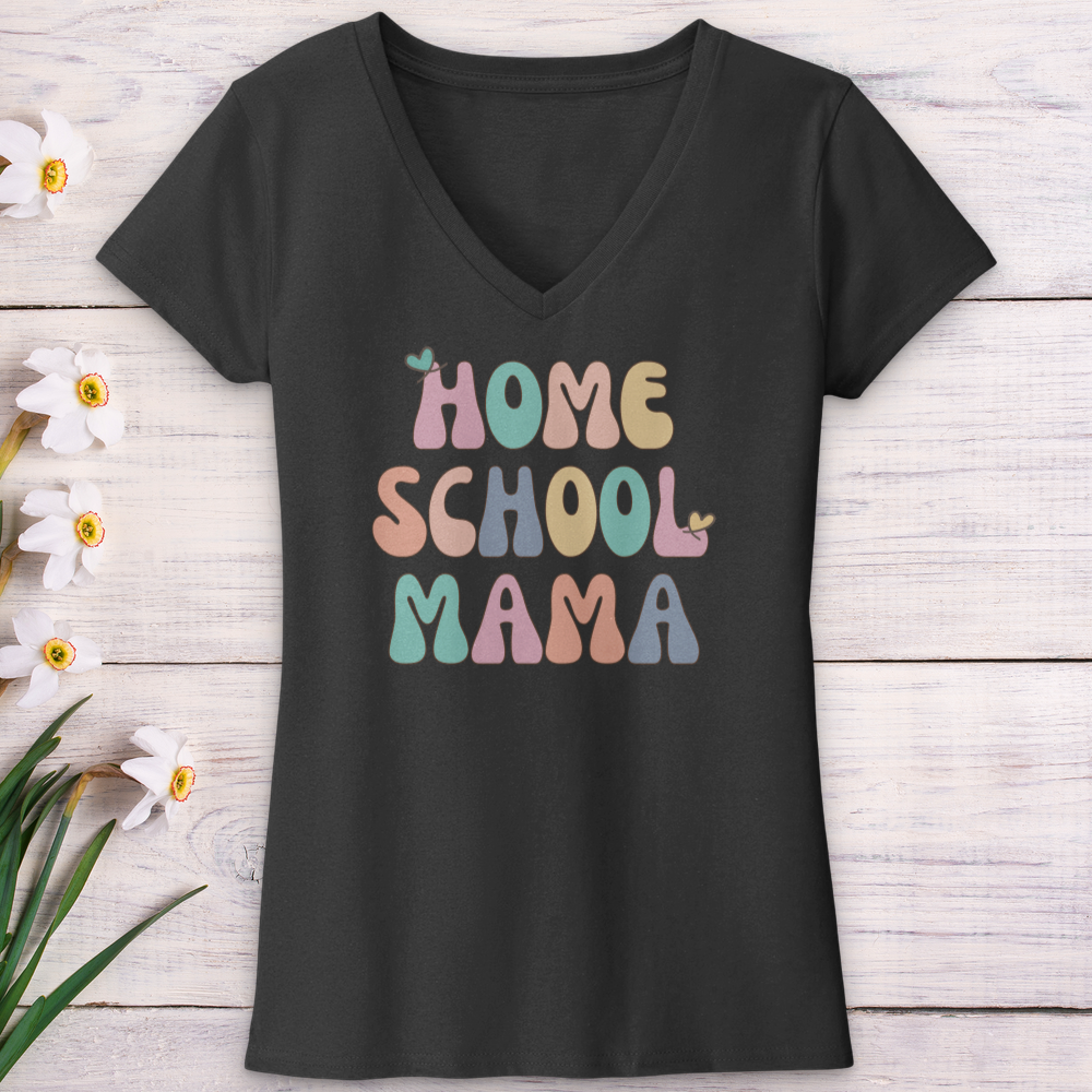 Homeschool Mama V-Neck Tee