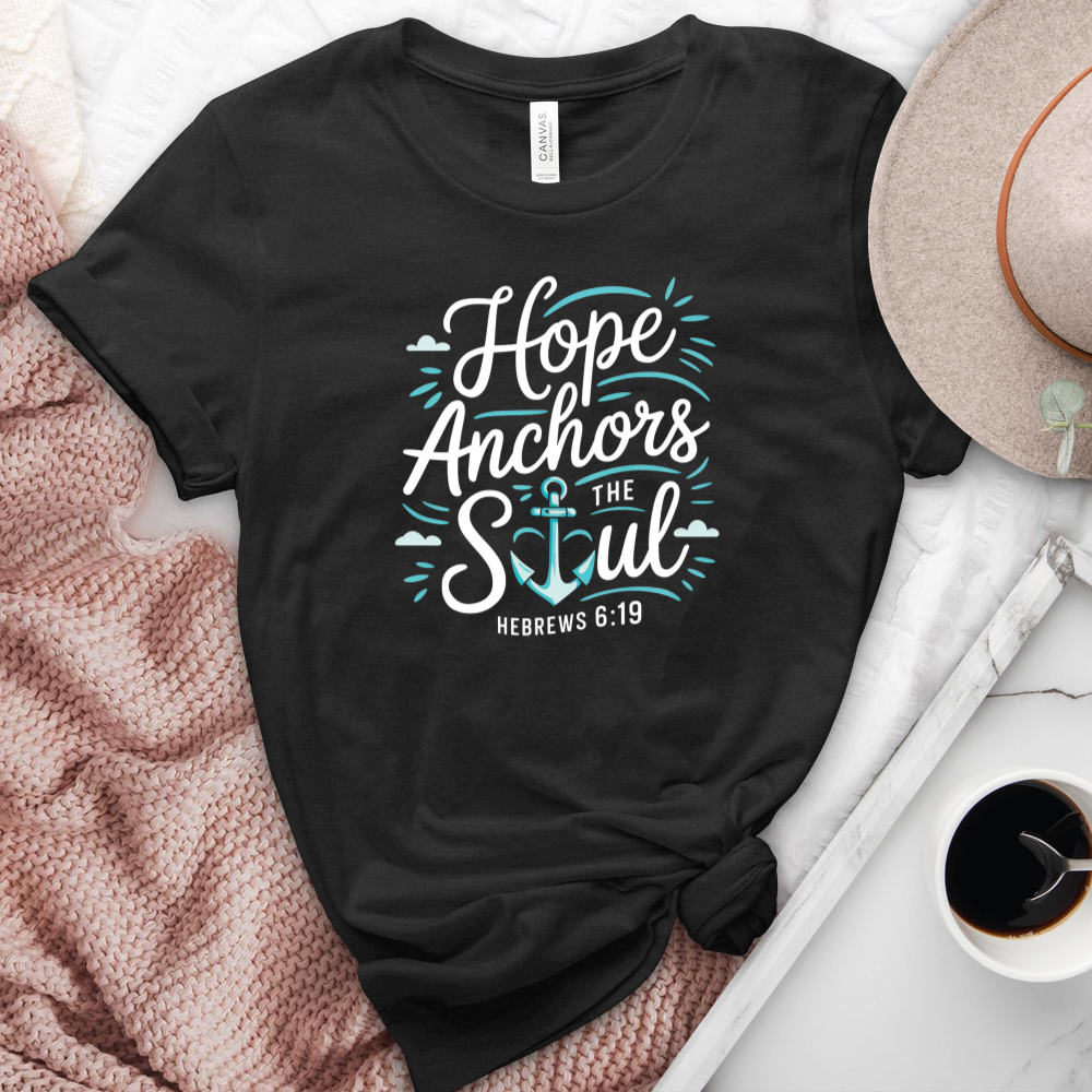 Hope Anchors The Soul Heathered Tee