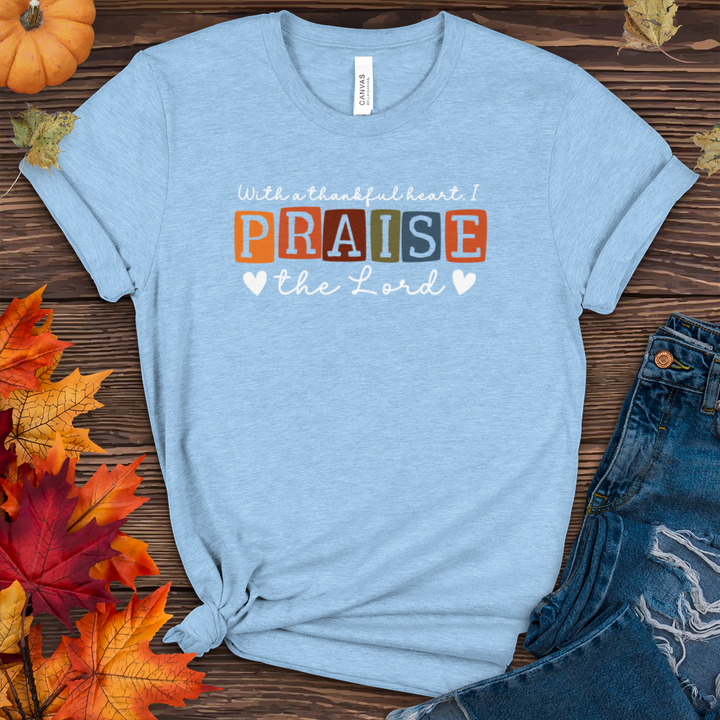 I Praise The Lord Heathered Tee