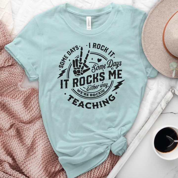 I Rock Teaching Heathered Tee