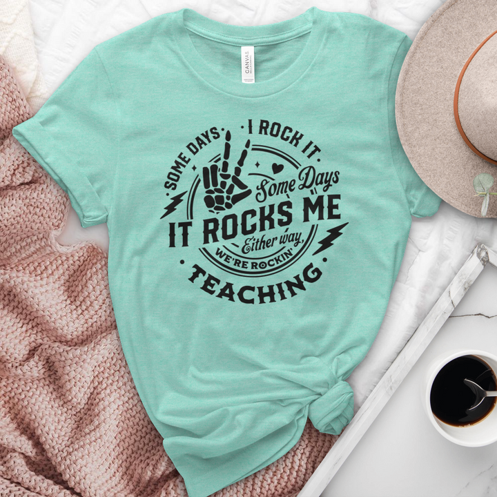 I Rock Teaching Heathered Tee