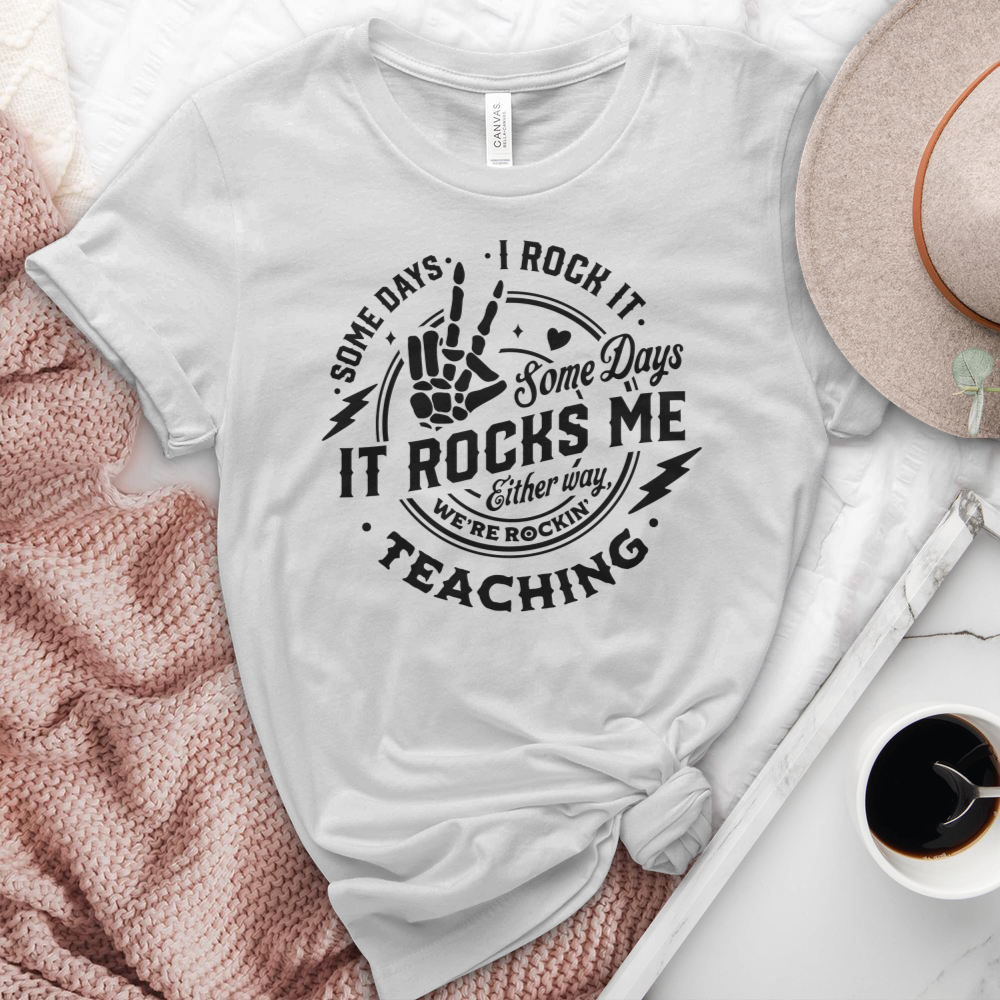 I Rock Teaching Heathered Tee