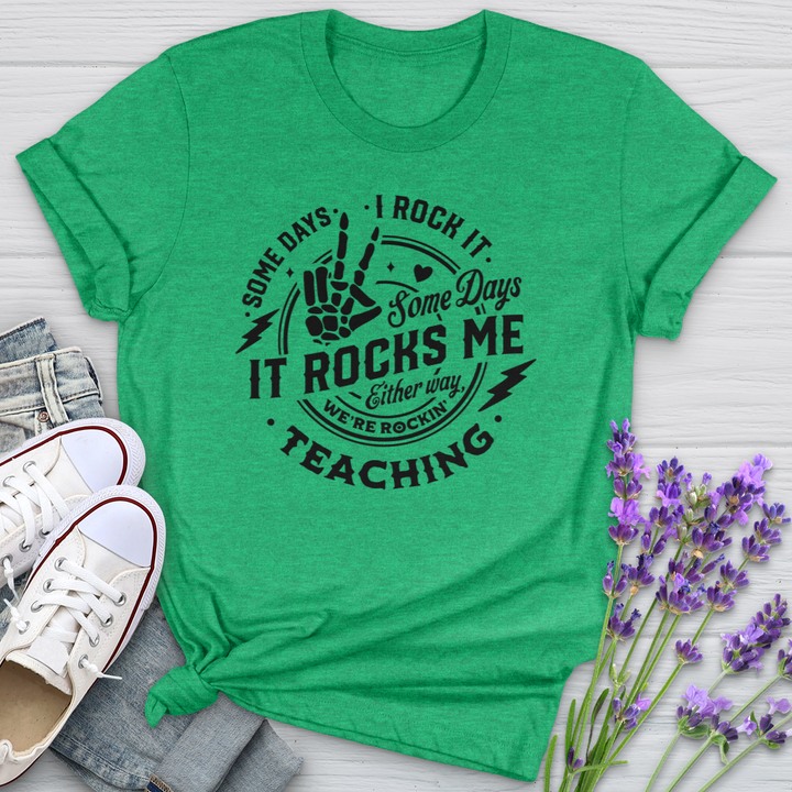 I Rock Teaching Softstyle Tee