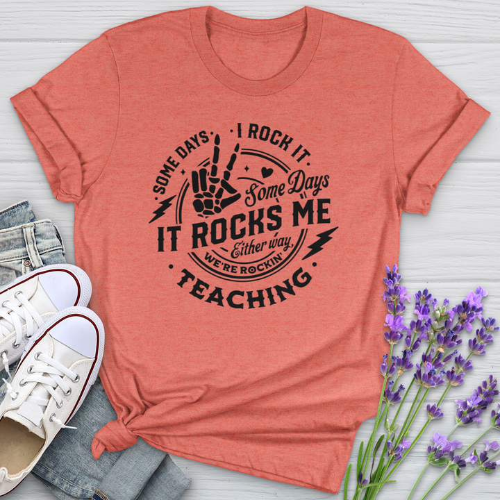 I Rock Teaching Softstyle Tee