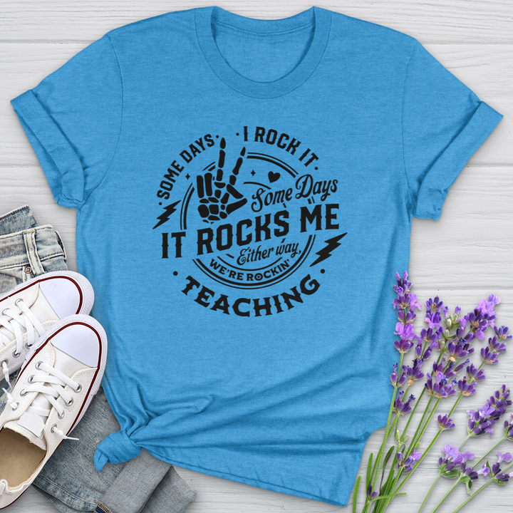 I Rock Teaching Softstyle Tee