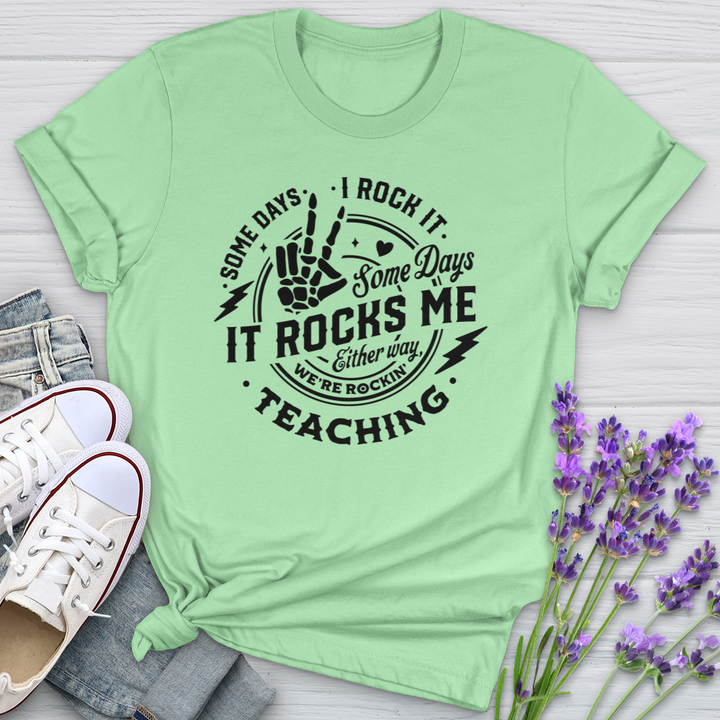 I Rock Teaching Softstyle Tee