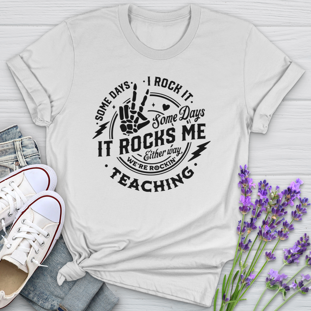 I Rock Teaching Softstyle Tee