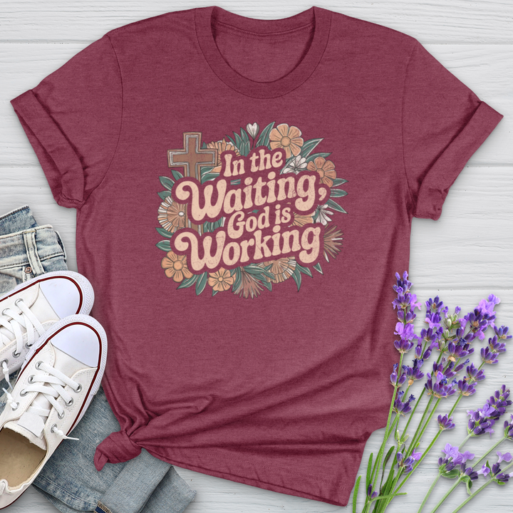 In The Waiting God Is Working Softstyle Tee