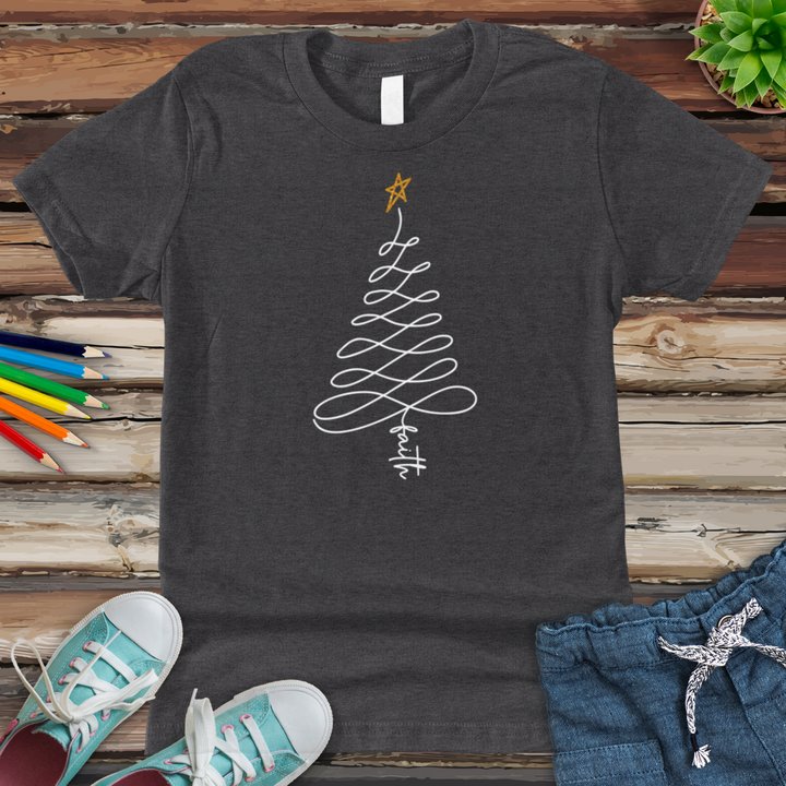 Infinity Faith Tree Youth Heathered Tee