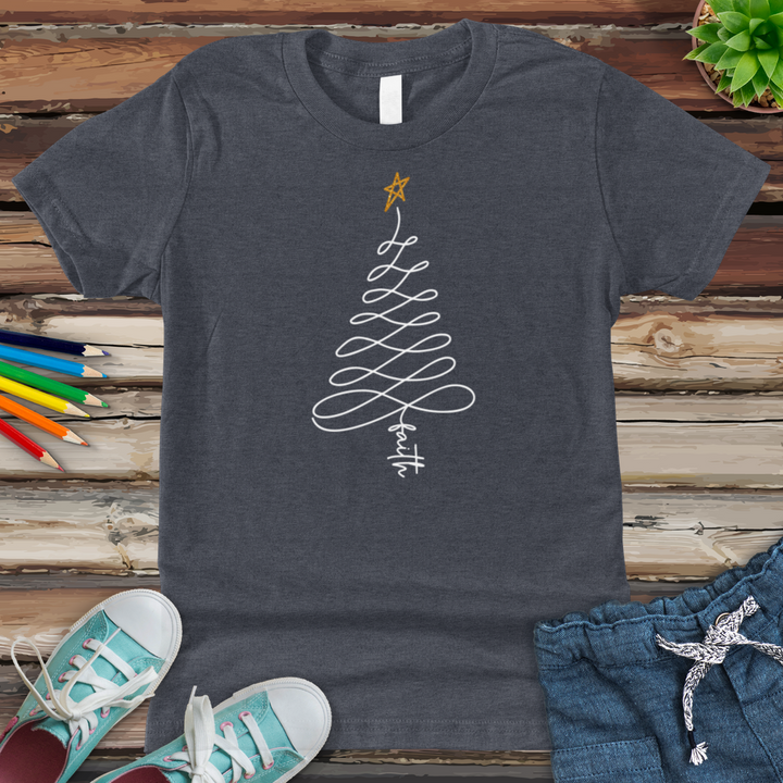 Infinity Faith Tree Youth Heathered Tee