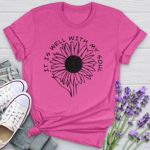 It Is Well Sunflower Softstyle Tee