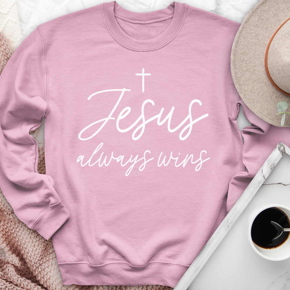 Jesus Always Wins Crewneck