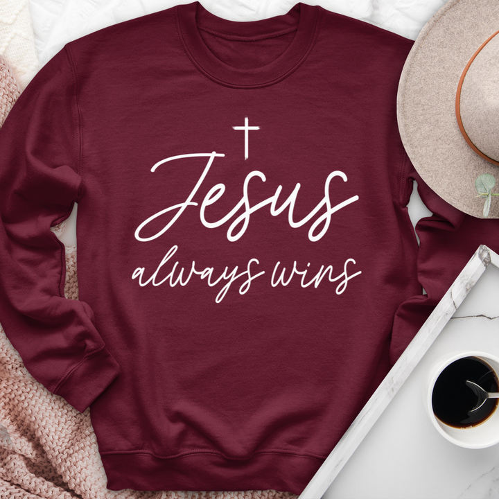 Jesus Always Wins Crewneck