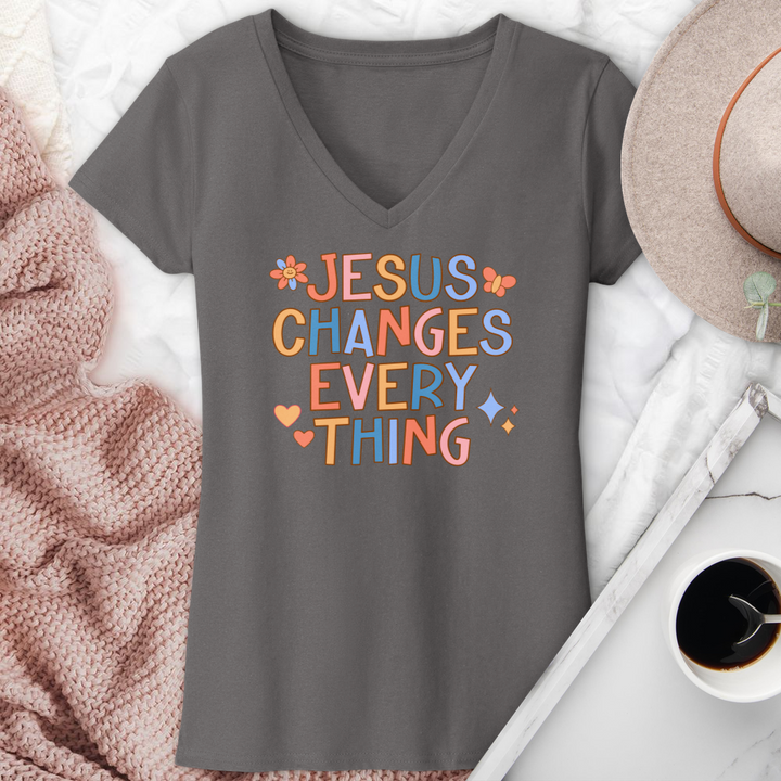 Jesus Changes Everything V-Neck Tee