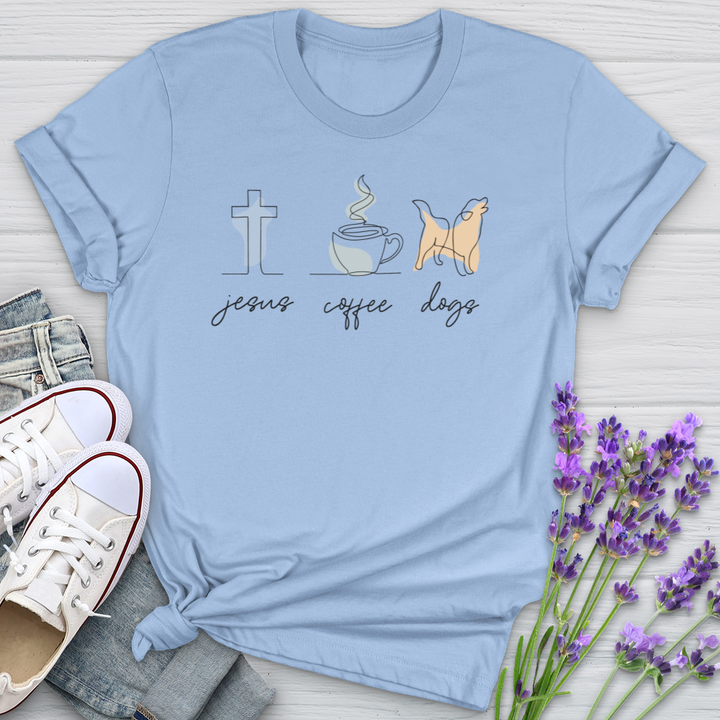 Jesus Coffee Dogs Softstyle Tee