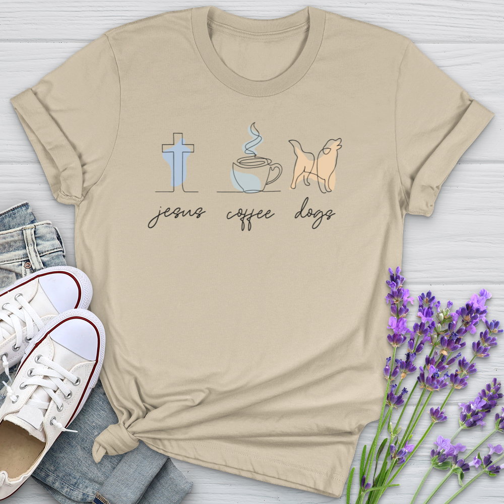 Jesus Coffee Dogs Softstyle Tee