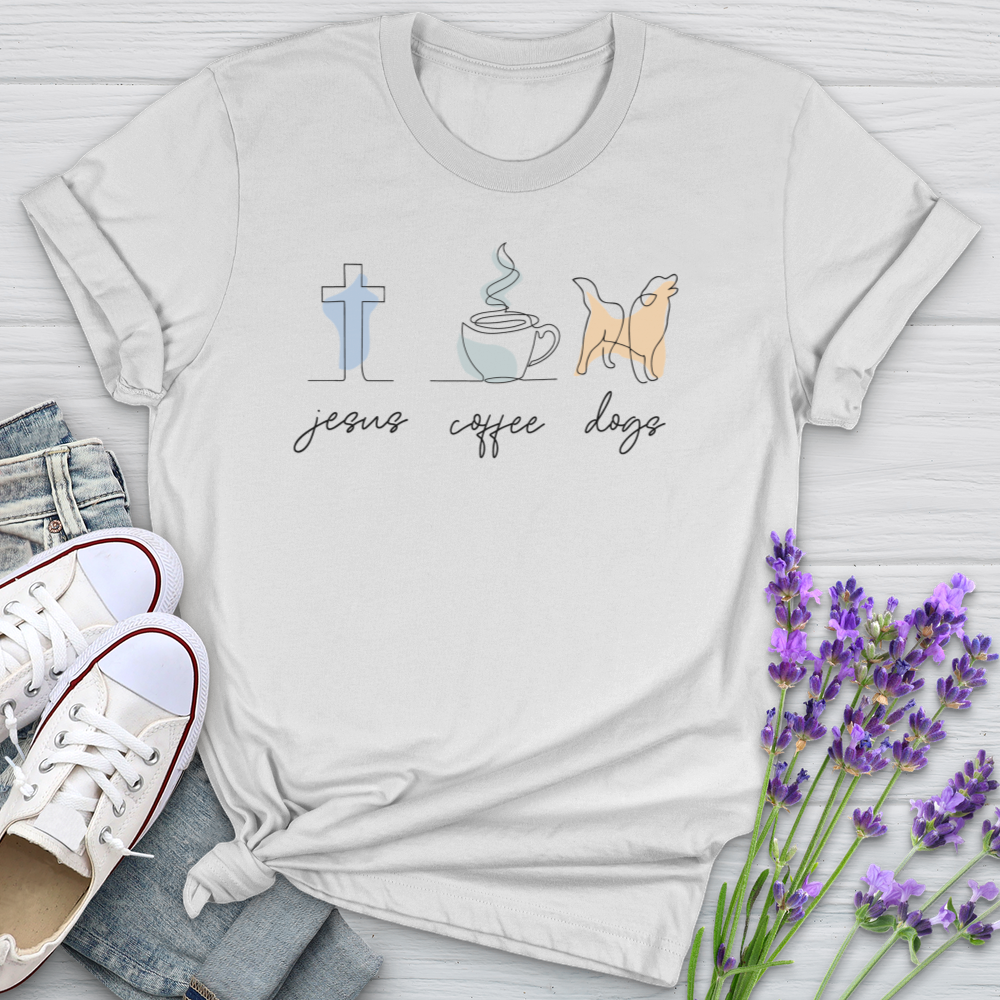 Jesus Coffee Dogs Softstyle Tee