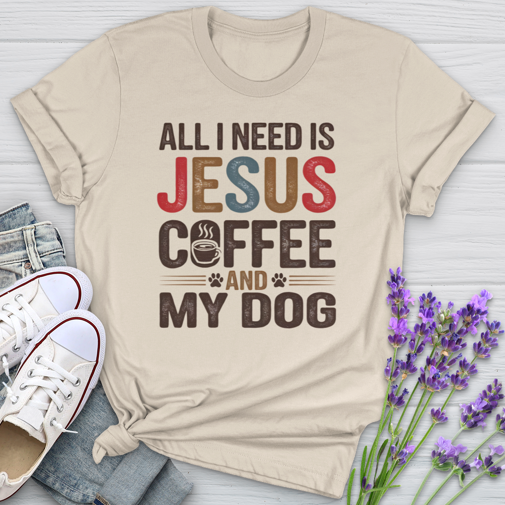 Jesus Coffee & My Dog Softstyle Tee