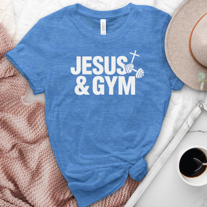 Jesus & Gym Heathered Tee