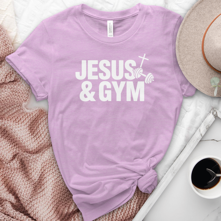 Jesus & Gym Heathered Tee