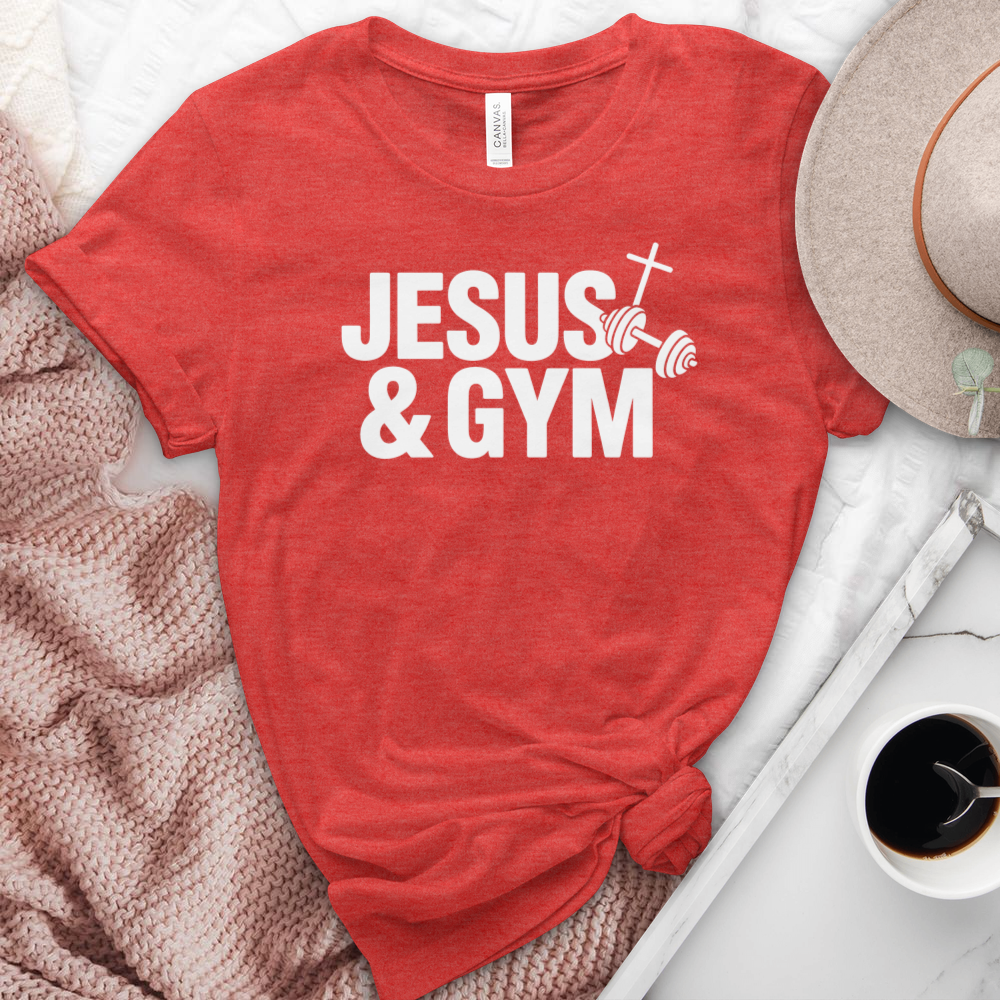 Jesus & Gym Heathered Tee