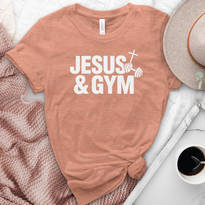Jesus & Gym Heathered Tee